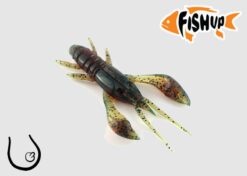 Dipovaná nástraha FishUp Real Craw barva motor oil pepper 017