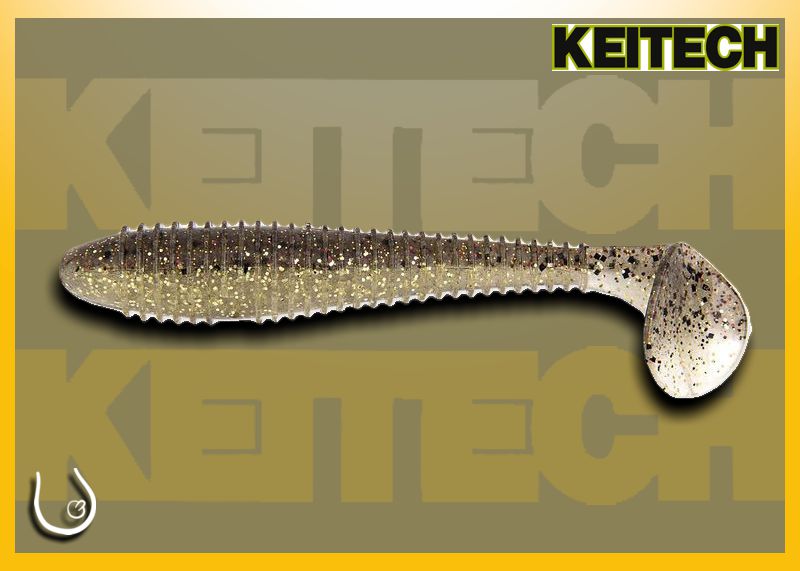 Keitech Swing Impact Fat 3.8 #417 Gold Flash Minnow - PRSO rybářská  přívlačová speciálka