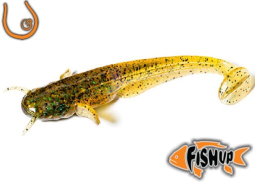 Dipovaná nástraha FishUp sumecek Catfish barva caramel/green&black 036