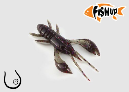 Dipovaná nástraha FishUp Real Craw barva green pumpkin brown/red&purple 050