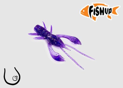 Dipovaná nástraha FishUp Real Craw barva dark violet/peacock&silver 060